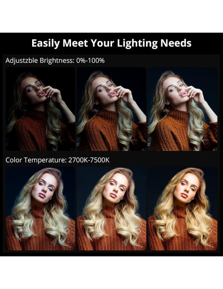 Kit de Luz de Video RGB GVM 200W LED Bi-Color con Softbox 66cm