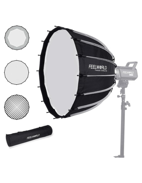 Softbox Parabólico FEELWORLD FSP60 V2 60cm para Luces Bowens