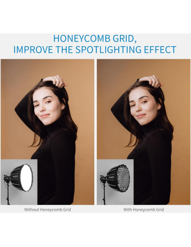 Softbox Parabólico FEELWORLD FSP60 V2 60cm para Luces Bowens