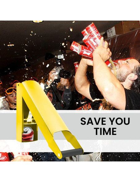 Triturador de Latas Chambridge Amarillo Montado en Pared