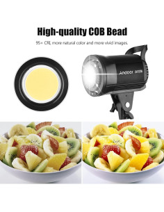 Luz de Relleno LED Andoer LM100W 100W 5600K Regulable 2