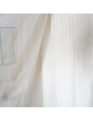 Cortina de Chiffon Marfil 6.1x3.0m BalsaCircle para Eventos