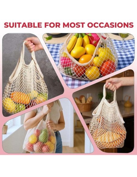 10 Bolsas de Compras Reutilizables de Algodón Lemecima 35x35cm