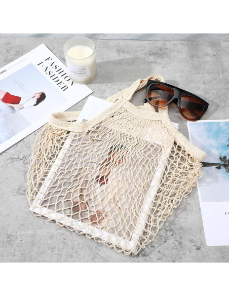 10 Bolsas de Compras Reutilizables de Algodón Lemecima 35x35cm