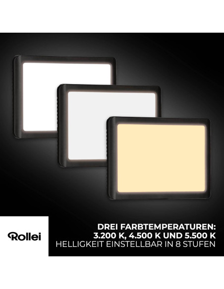Luz LED para Video Rollei Lumis Key Light con Trípode y Control Remoto