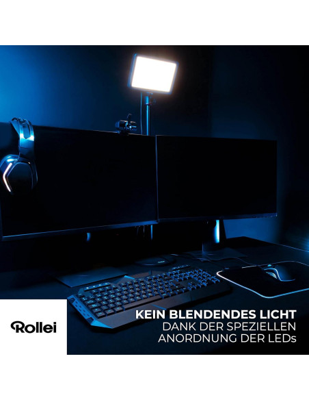Luz LED para Video Rollei Lumis Key Light con Trípode y Control Remoto