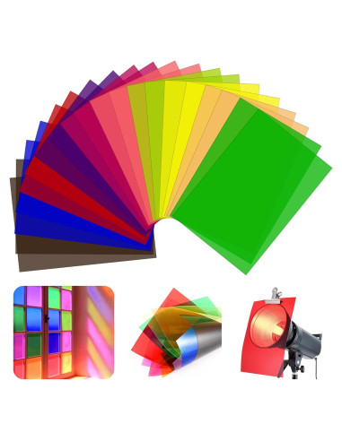 Paquete de 20 Hojas de Filtro de Gel Ligero A4 Grande&AFORTUNADO