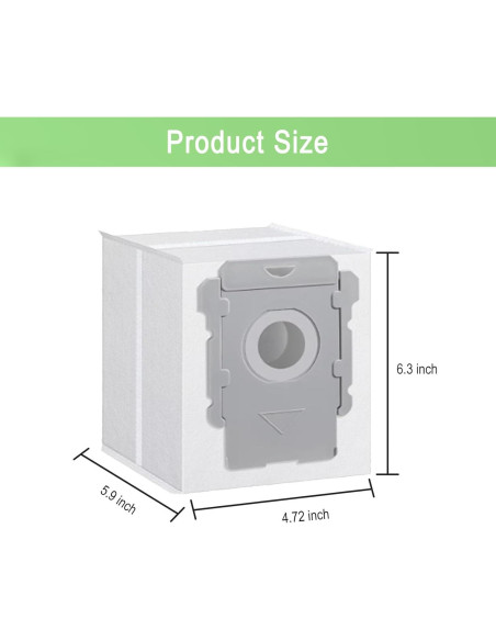 24 Bolsas de Vacío MalhSlix para iRobot Roomba i7 i3 i4 i6