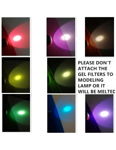 Kit de Filtros de Gel de Color BANLTRE 8 Piezas 30x30cm 2