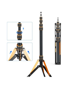 Soporte de Luz de Viaje Extensible Soonpho 2.2m con Bolsa