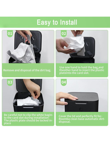24 Bolsas de Vacío MalhSlix para iRobot Roomba i7 i3 i4 i6