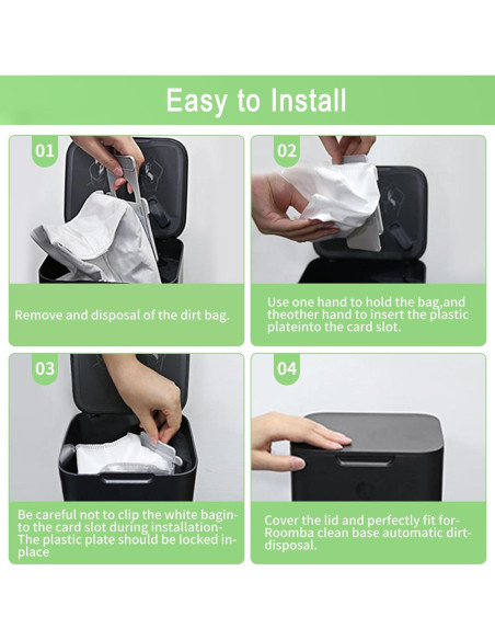 24 Bolsas de Vacío MalhSlix para iRobot Roomba i7 i3 i4 i6