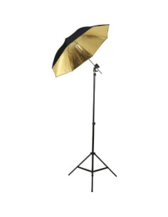 Soporte de Flash Fancierstudio Fan UBC1 con 3 Paraguas y Trípode 2