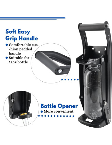 Aplastador de Latas MinliGUY Montado en Pared con Guantes