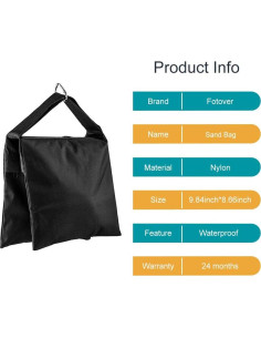 Bolsa de Arena X-SweetDream para Estudio Fotográfico - Paquete de 3 2