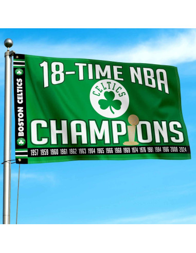 Bandera WinCraft Boston Celtics 3x5 Verde Premium