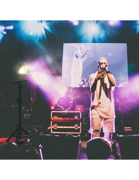 Soporte de Iluminación T-Bar 2 Unidades 30 kg Plata