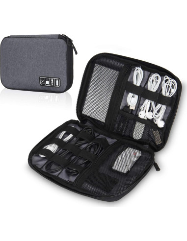 Organizador de Cable Hynes Eagle Gris 24x18 cm para Viajes