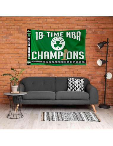 Bandera WinCraft Boston Celtics 3x5 Verde Premium