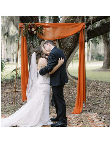 Cortinas para Arcos de Boda Terracota 5.79m x 0.71m 2 Paneles