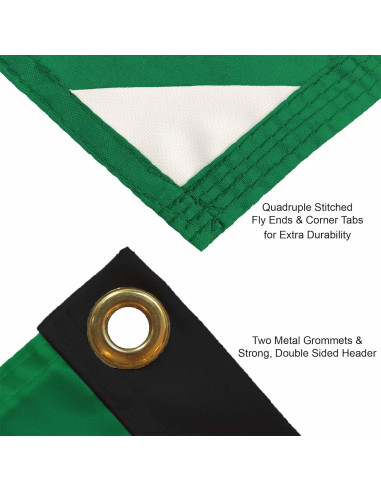 Bandera WinCraft Boston Celtics 3x5 Verde Premium