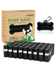 Bolsas de Excremento de Perro Lifegogo 1140 Bolsas Ecológicas