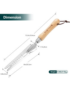 Pala de Deshierbe de Mano Berry&Bird 5 en 1 Acero Inoxidable 2