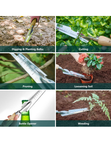 Pala de Deshierbe de Mano Berry&Bird 5 en 1 Acero Inoxidable