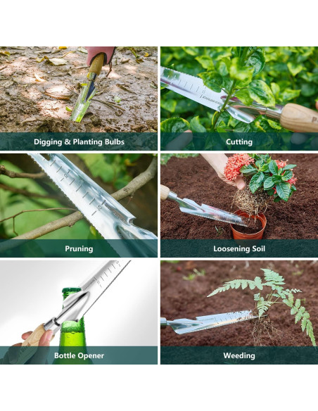 Pala de Deshierbe de Mano Berry&Bird 5 en 1 Acero Inoxidable