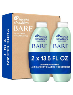 Head & Shoulders BARE 2-en-1 Champú y Acondicionador 400 ml x2