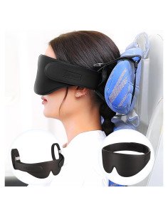 Correa para cabeza de avión SARISUN con máscara 3D negra