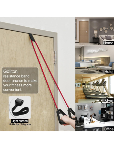 Bandas de Ejercicio de Resistencia Goliton - Ancla de Puerta