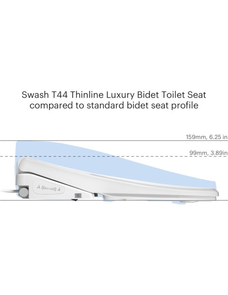 Asiento de Inodoro Bidet Eléctrico Brondell T44-RW Redondo
