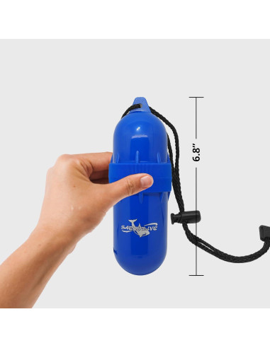 Caja Secadora Cilíndrica Saekodive Grande Azul Impermeable