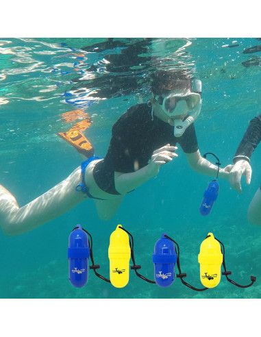 Caja Secadora Cilíndrica Saekodive Grande Azul Impermeable