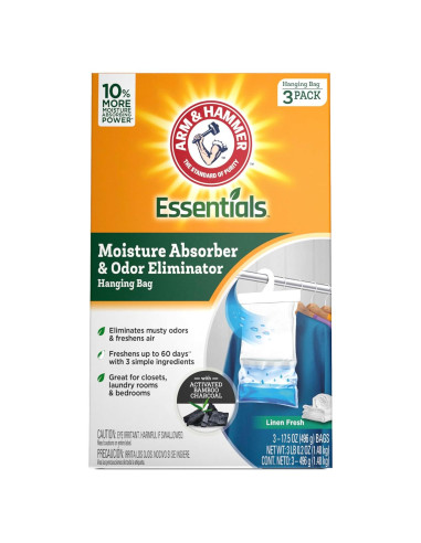 Absorbente de Humedad Arm & Hammer Essentials 3 Pzas 495 g Lino