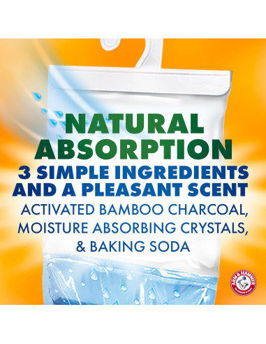 Absorbente de Humedad Arm & Hammer Essentials 3 Pzas 495 g Lino