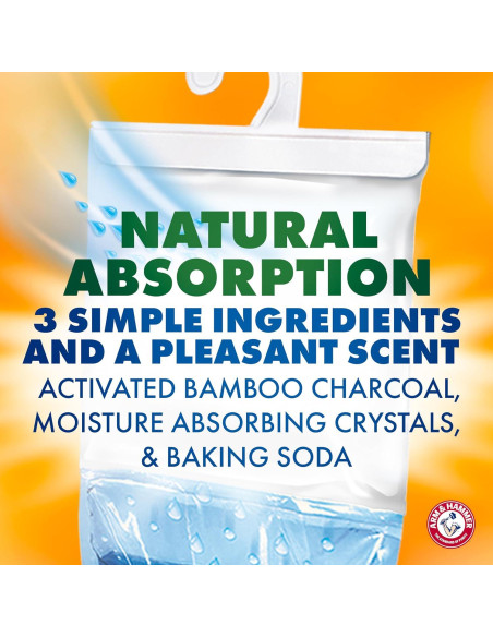 Absorbente de Humedad Arm & Hammer Essentials 3 Pzas 495 g Lino