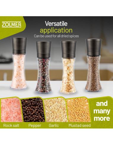 Conjunto de Molinillos de Sal y Pimienta ZOLMER Manual 0.67 kg