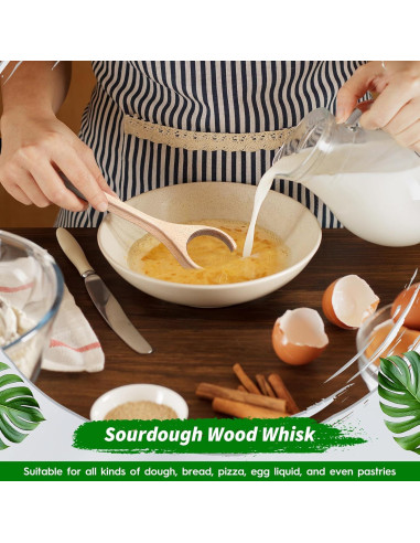 Batidor de masa de madera FoldTier 30.48 cm para pan