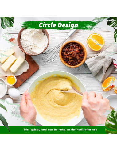 Batidor de masa de madera FoldTier 30.48 cm para pan