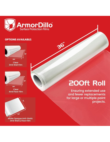 Película Protectora Autoadhesiva ArmorDillo 3mil 91.44x60.96m