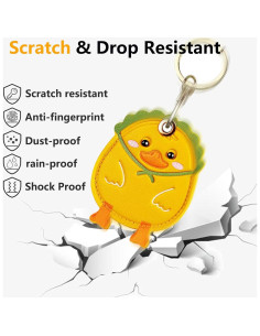 Funda de Cuero para AirTag VBANU Patito - Compatible con Tile y eufy 2