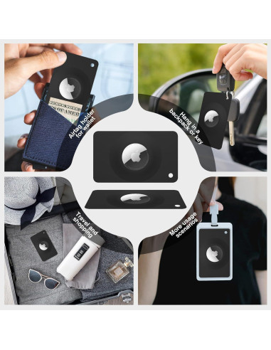 Soporte de Cartera Ultra Delgado Pautas para Apple AirTag - 2 Piezas