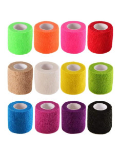 Cinta de Vendaje Elástico Autoadhesiva B&S FEEL 5cm x 4.5m - 12 Rollos