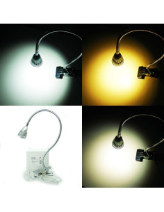 Lámpara de Mesa LED COB 5W QUANS Plata 50 cm 3 Colores 2