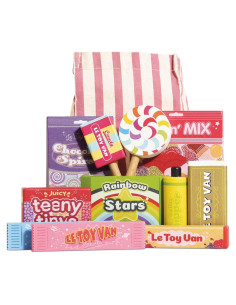Juego de Rol de Comida de Dulces de Madera Le Toy Van 12 Piezas
