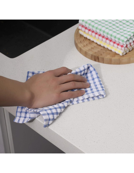 Paños de Cocina 12pcs Algodón Absorbentes Clwellge 30x30 cm