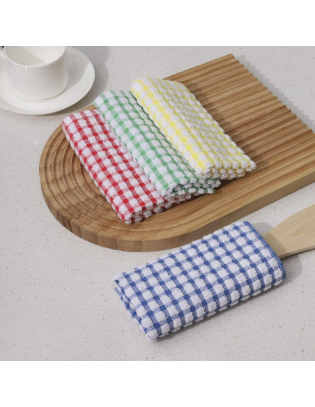 Paños de Cocina 12pcs Algodón Absorbentes Clwellge 30x30 cm