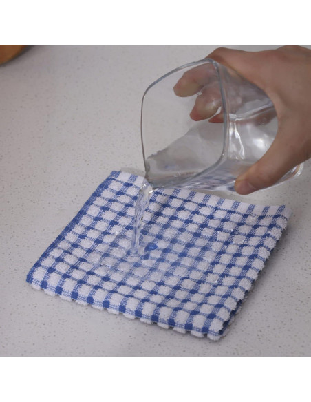 Paños de Cocina 12pcs Algodón Absorbentes Clwellge 30x30 cm